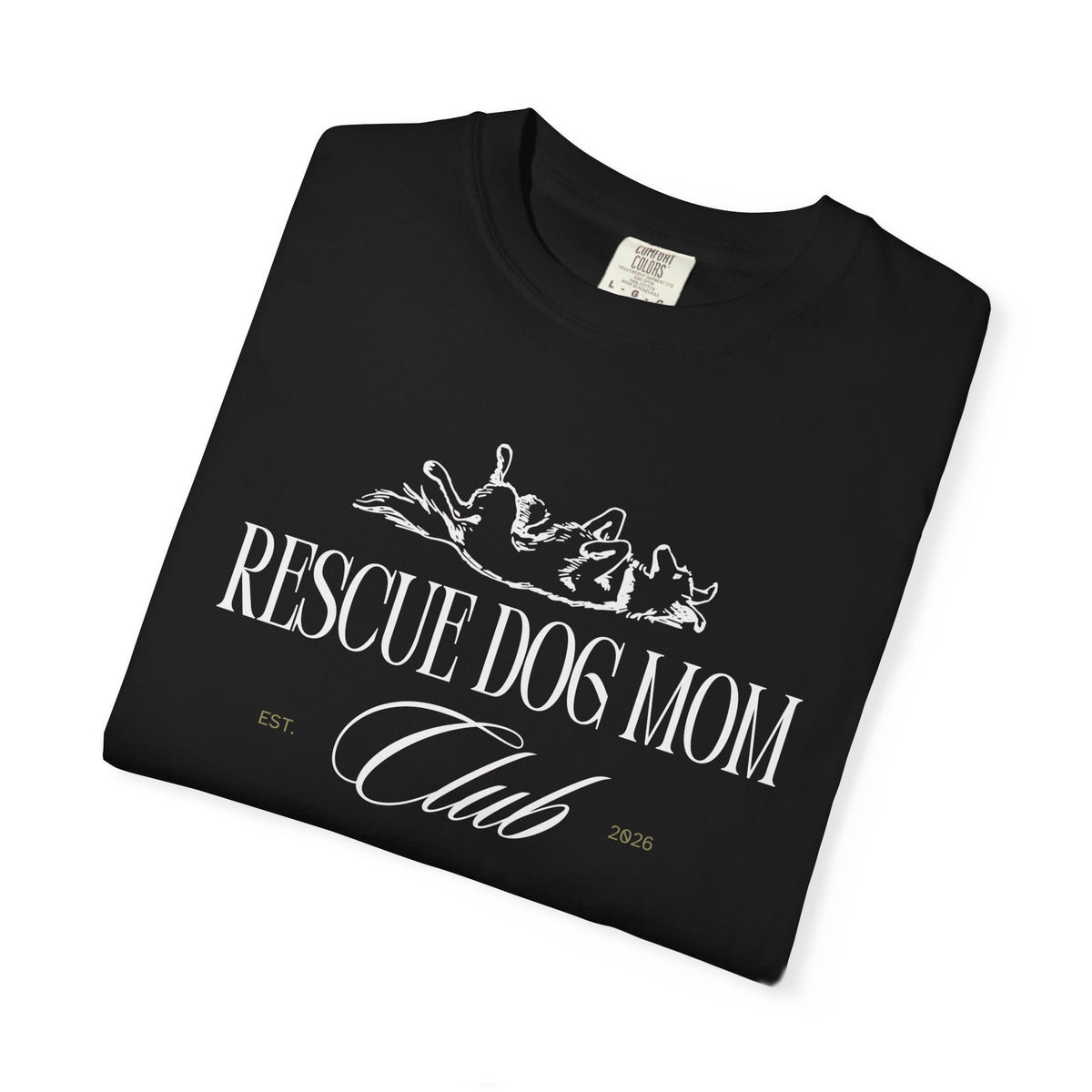 Rescue Dog Mom Club Tee | Comfort Colors® Rescue Dog Shirt | Piper and Friends