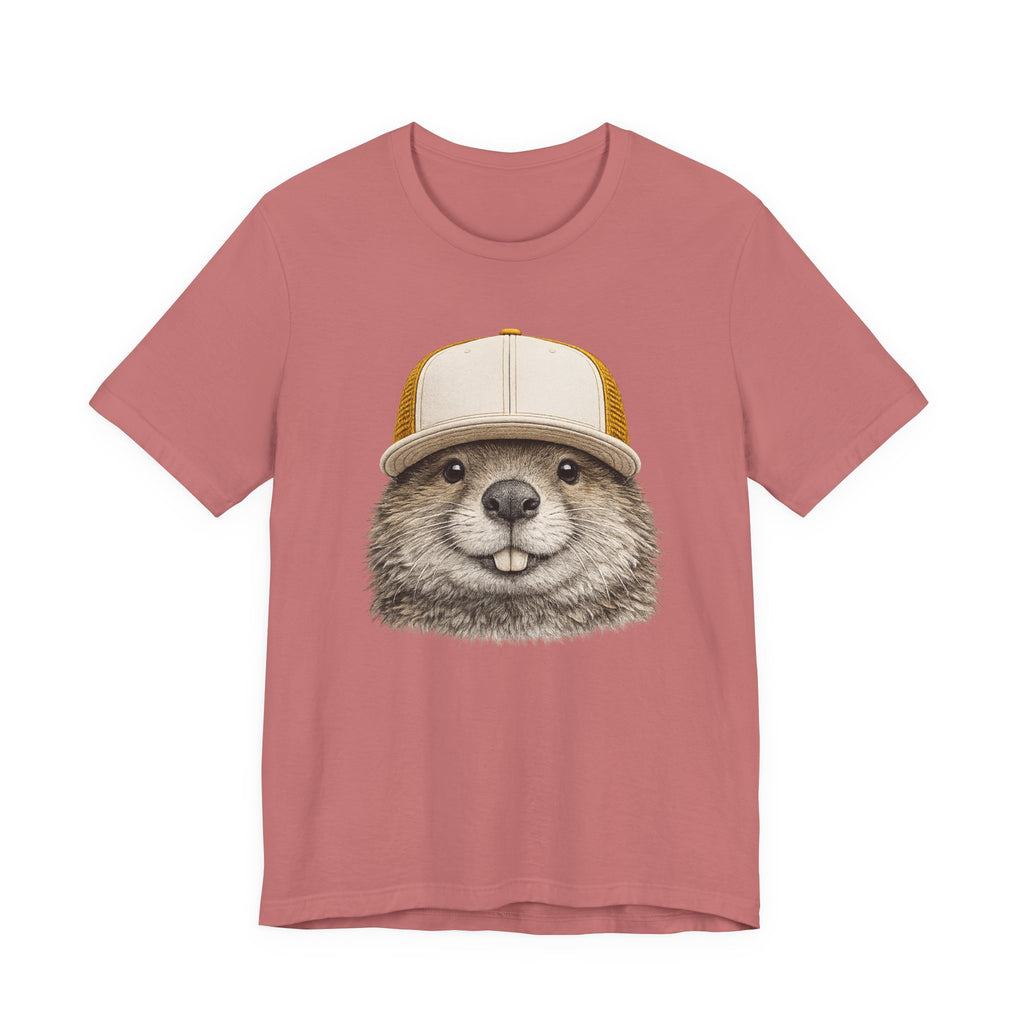 Beaver in Trucker Hat