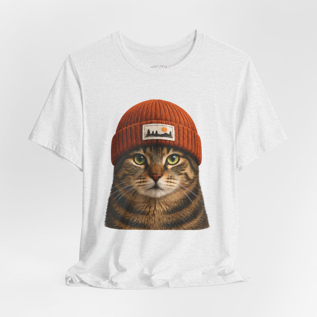 Tabby Cat in a Beanie