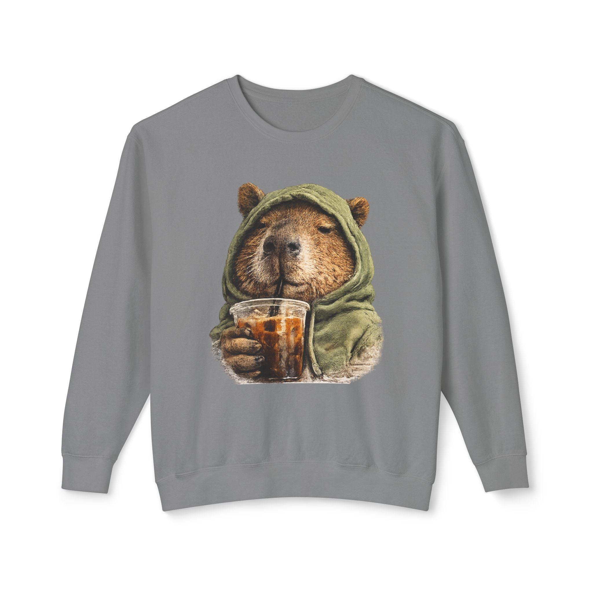 Capybara with Coffee Sweatshirt