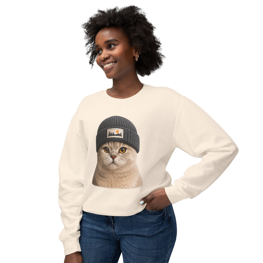 Cat Beanie Sweatshirt