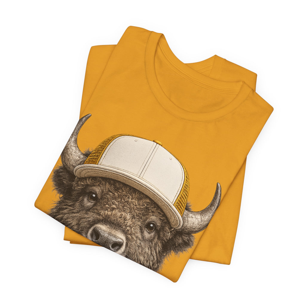 Bison in Trucker Hat