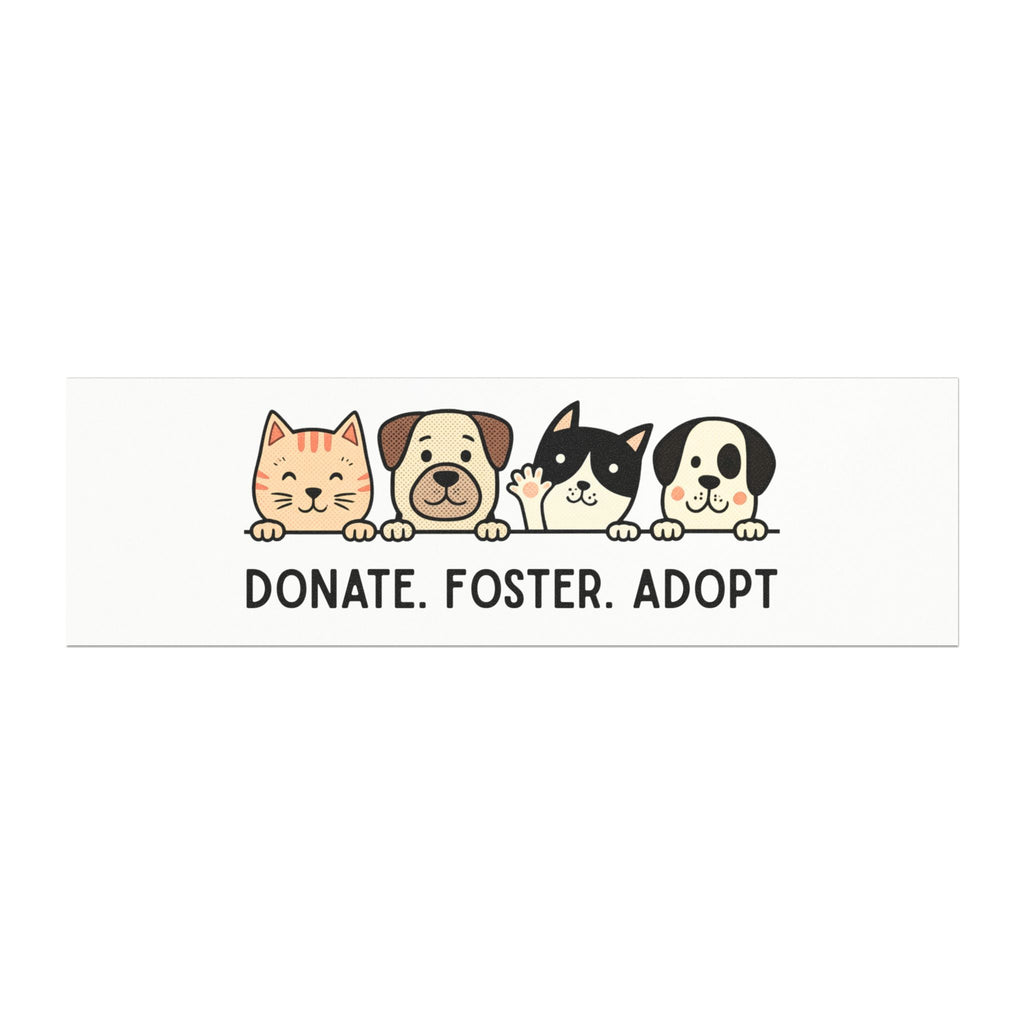 Car Magnet Donate. Foster. Adopt. Pet Rescue Car Magnet