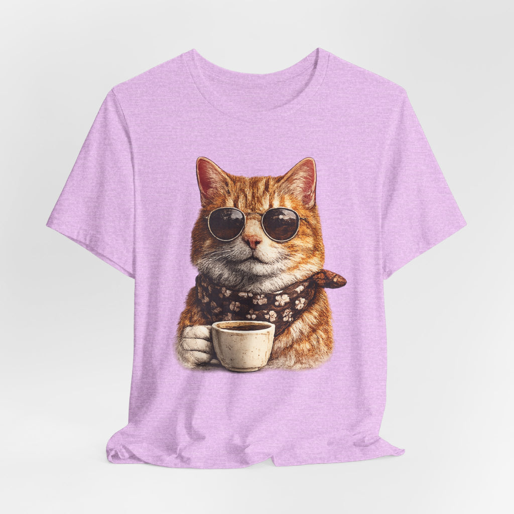 Cool Cat with Coffee