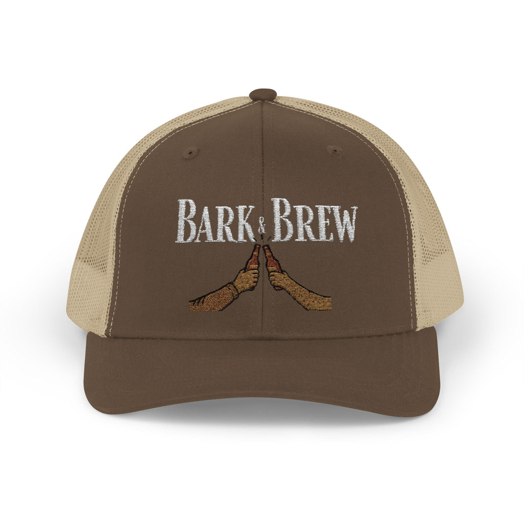 Trucker Cap — "Bark and Brew"  Snapback