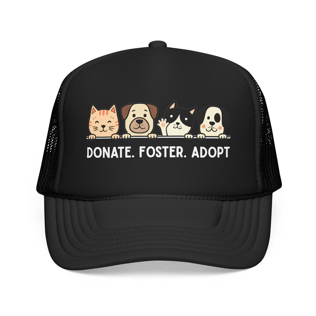 Donate Foster Adopt Trucker Hat — Rescue Pet Mesh Cap
