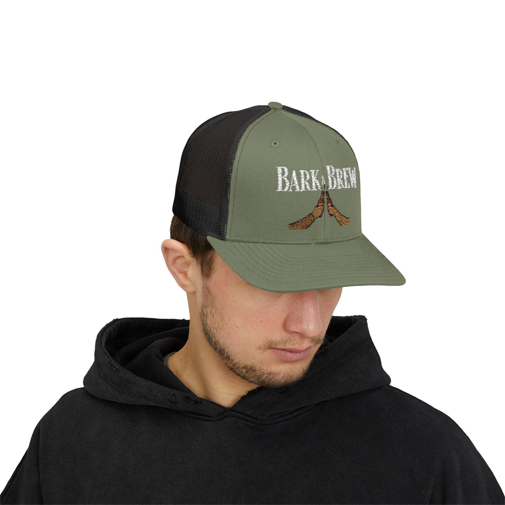 Trucker Cap — "Bark and Brew"  Snapback