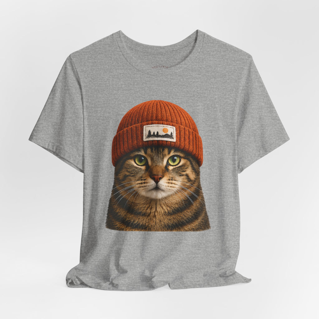 Tabby Cat in a Beanie