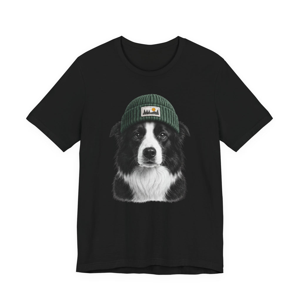 Border Collie in a Beanie