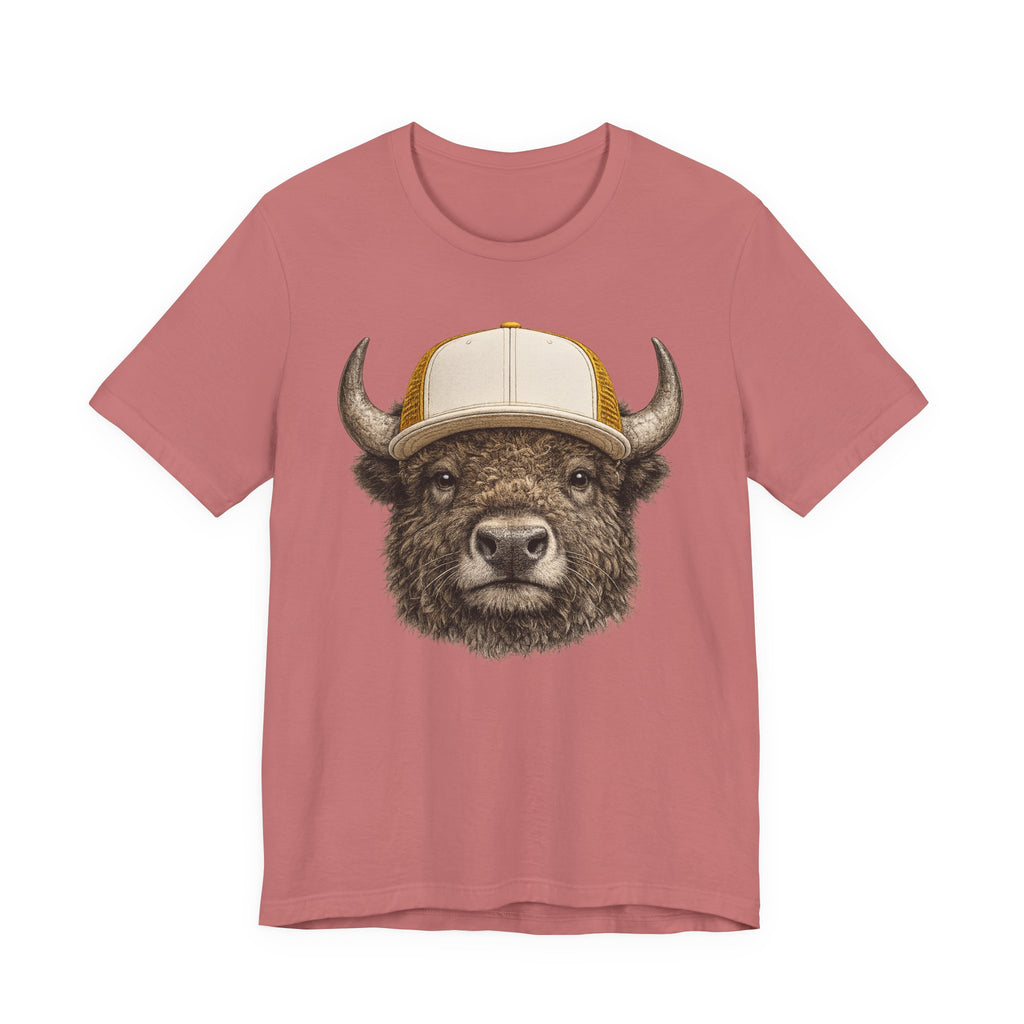 Bison in Trucker Hat