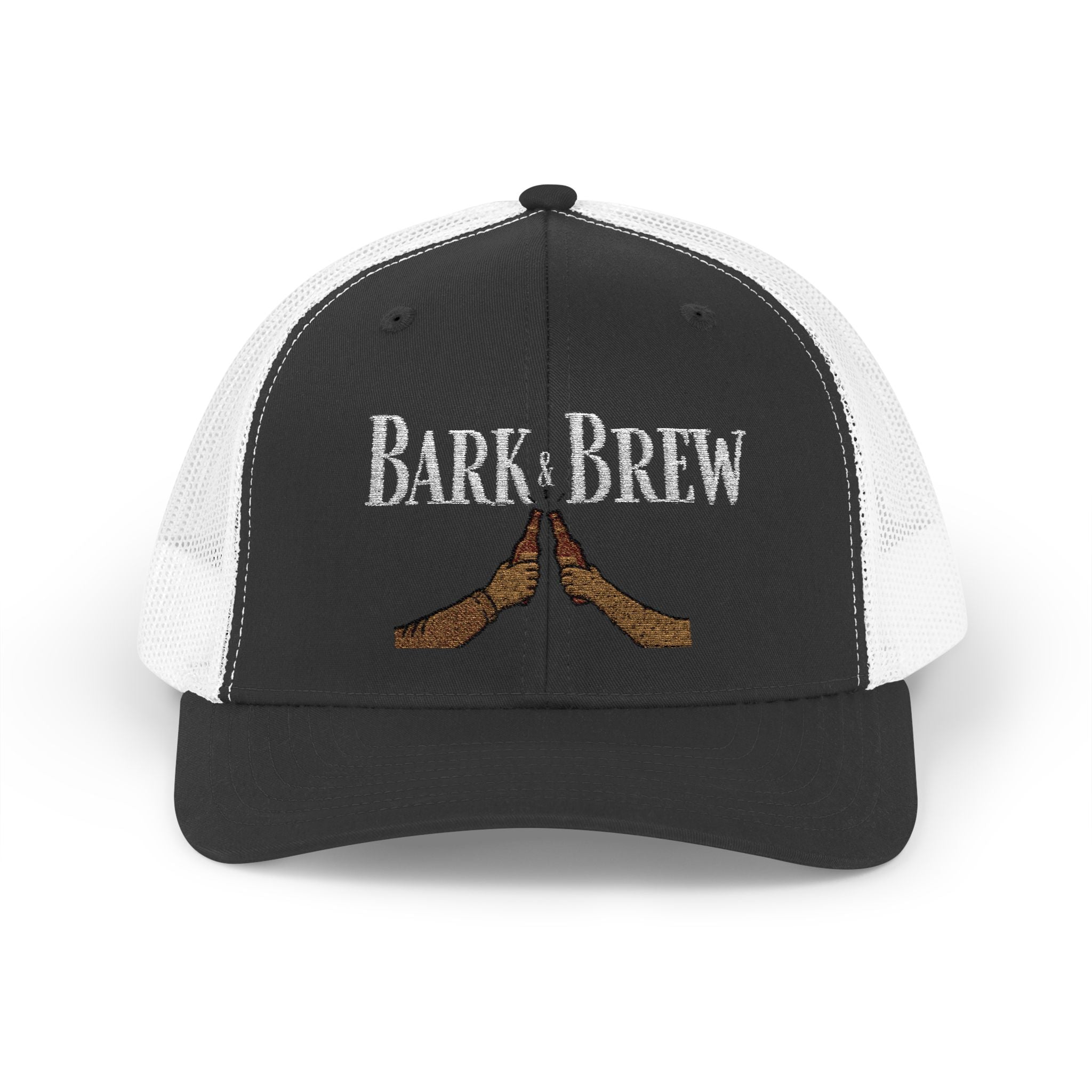 Trucker Cap — "Bark and Brew"  Snapback