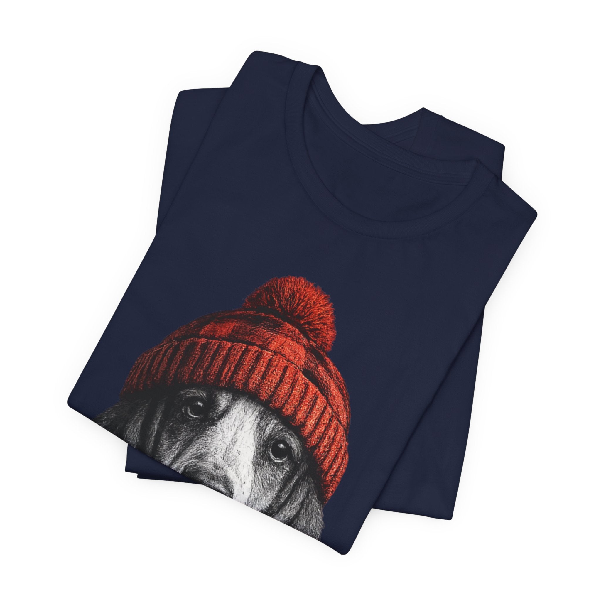 Basset in a Beanie