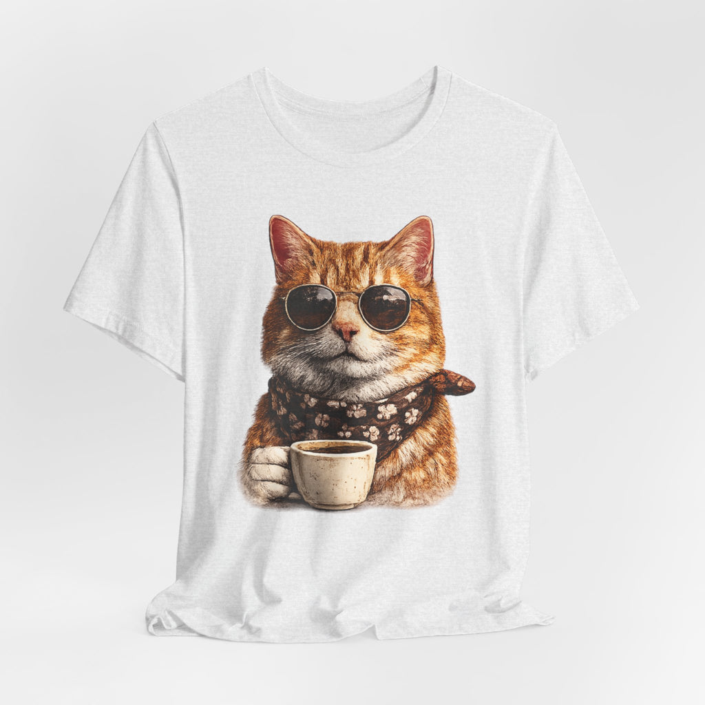 Cool Cat with Coffee