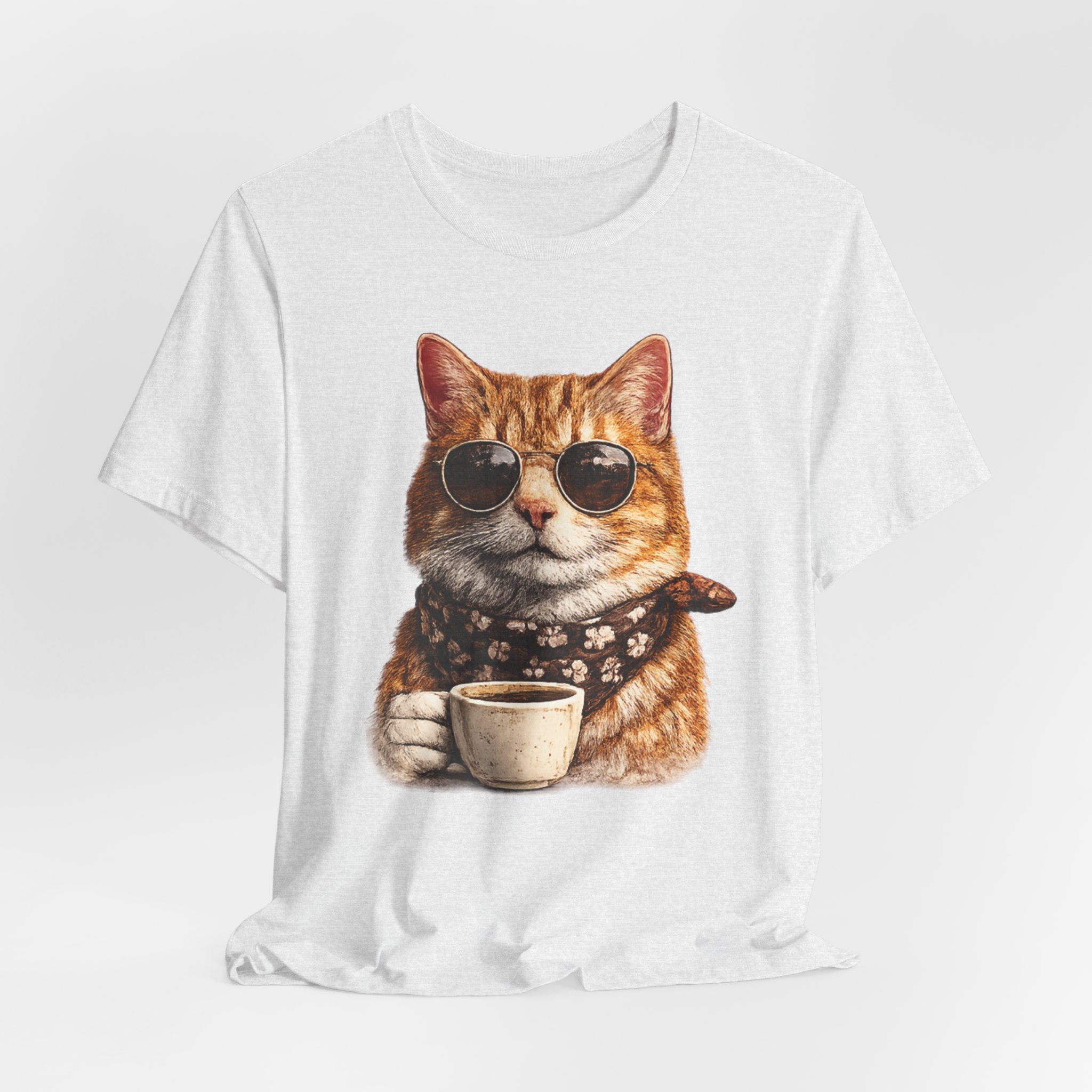Cool Cat with Coffee