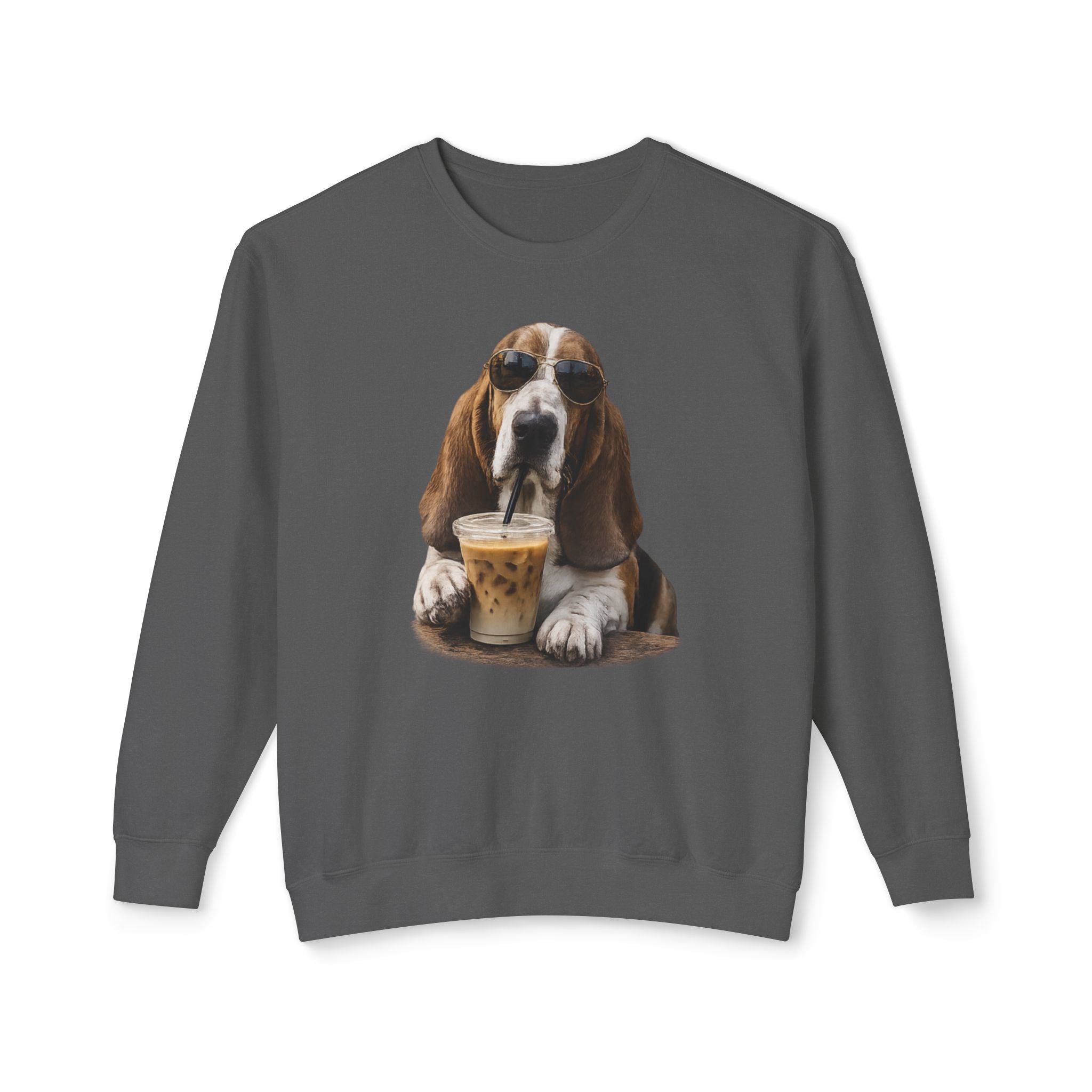Basset with Coffee Sweatshirt