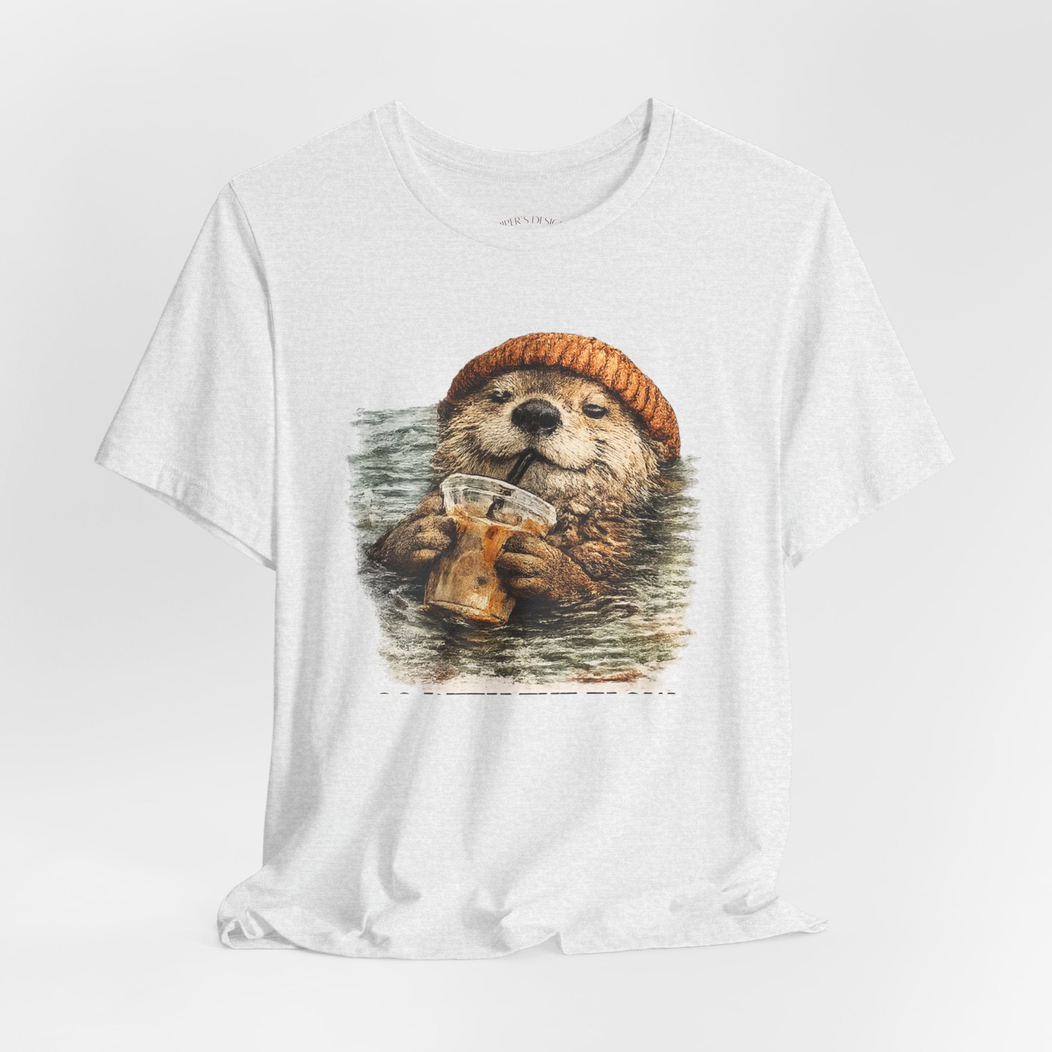 Beanie Beaver with Coffee