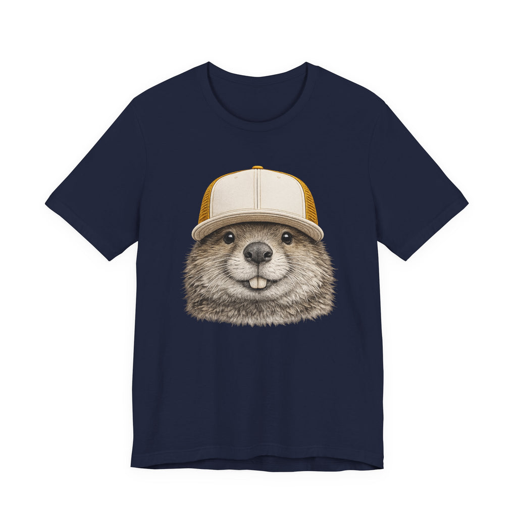 Beaver in Trucker Hat