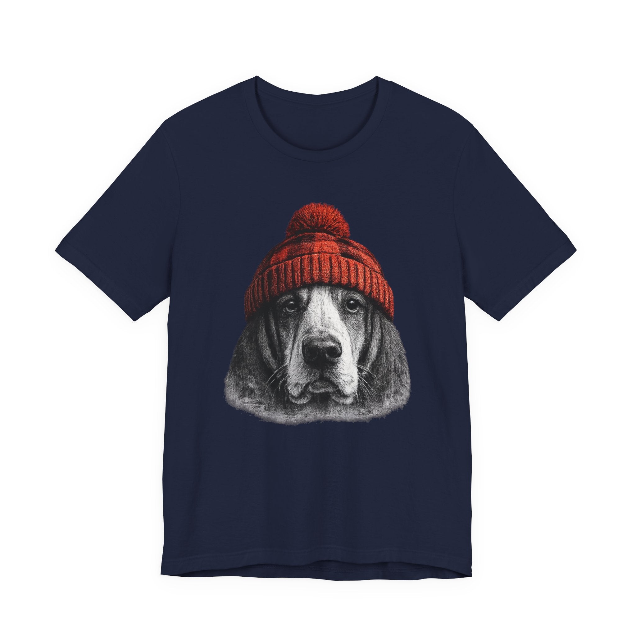 Basset in a Beanie