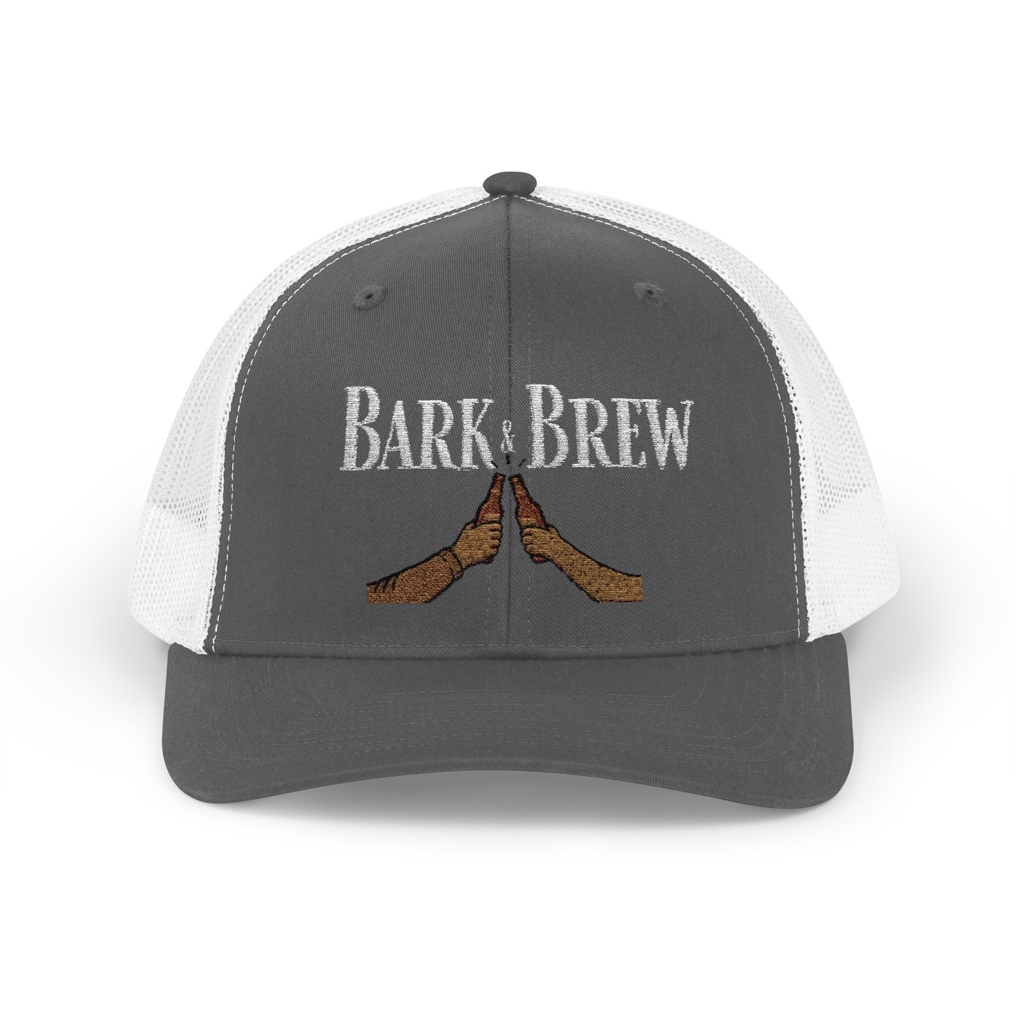 Trucker Cap — "Bark and Brew"  Snapback