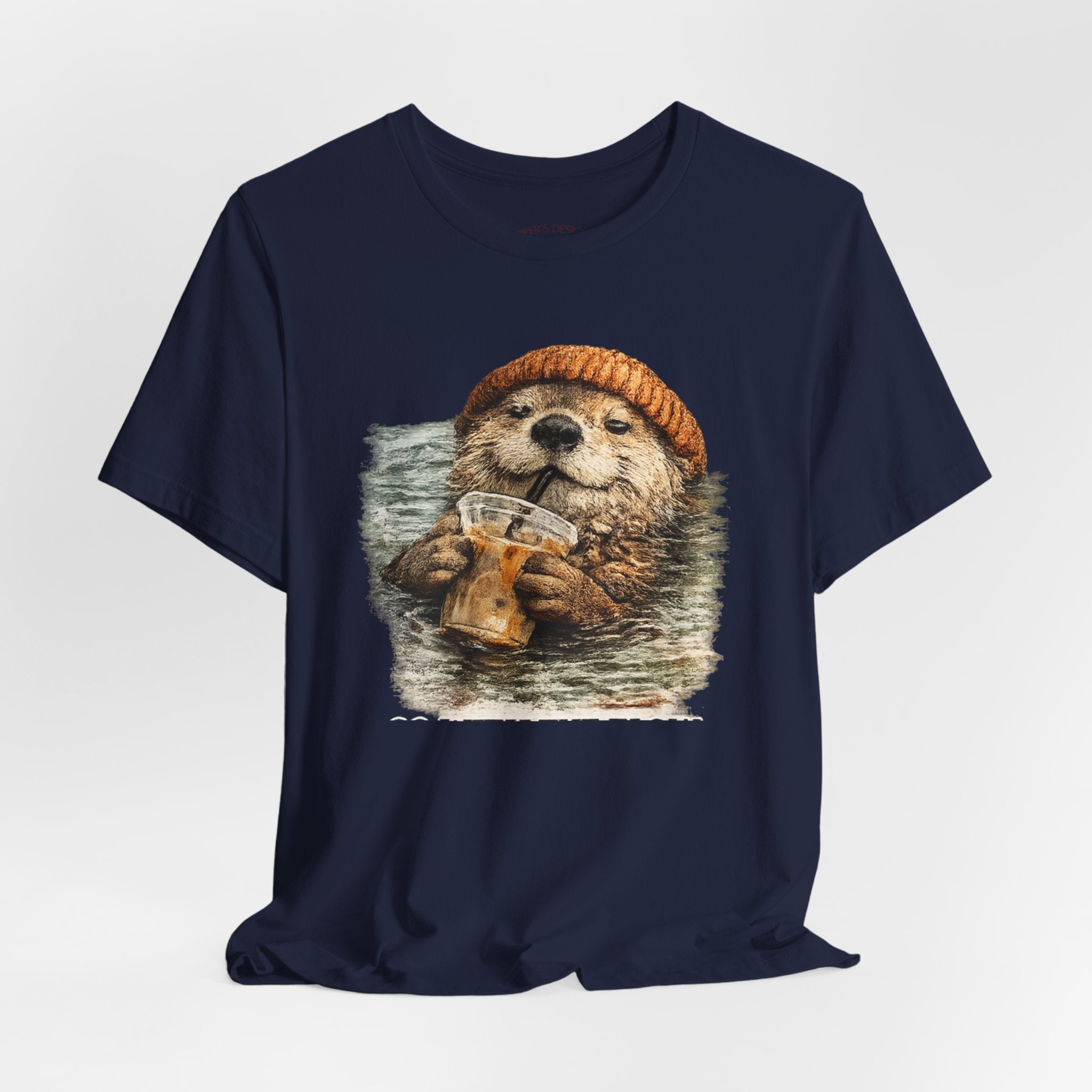 Beanie Beaver with Coffee