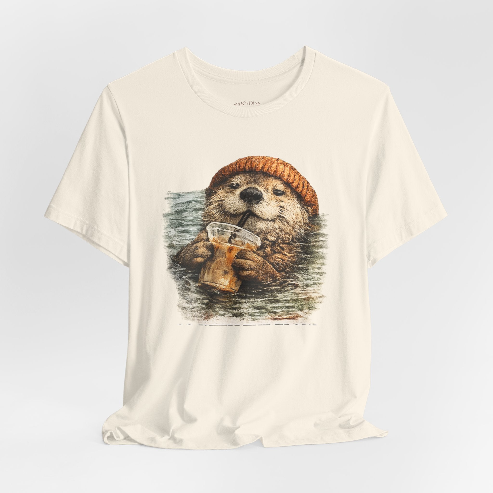 Beanie Beaver with Coffee