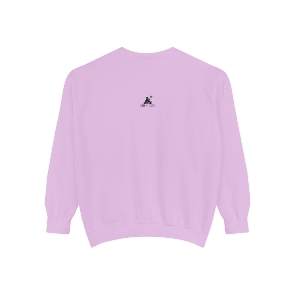 Dogs Are My Love Language Comfort Colors Crewneck Sweatshirt