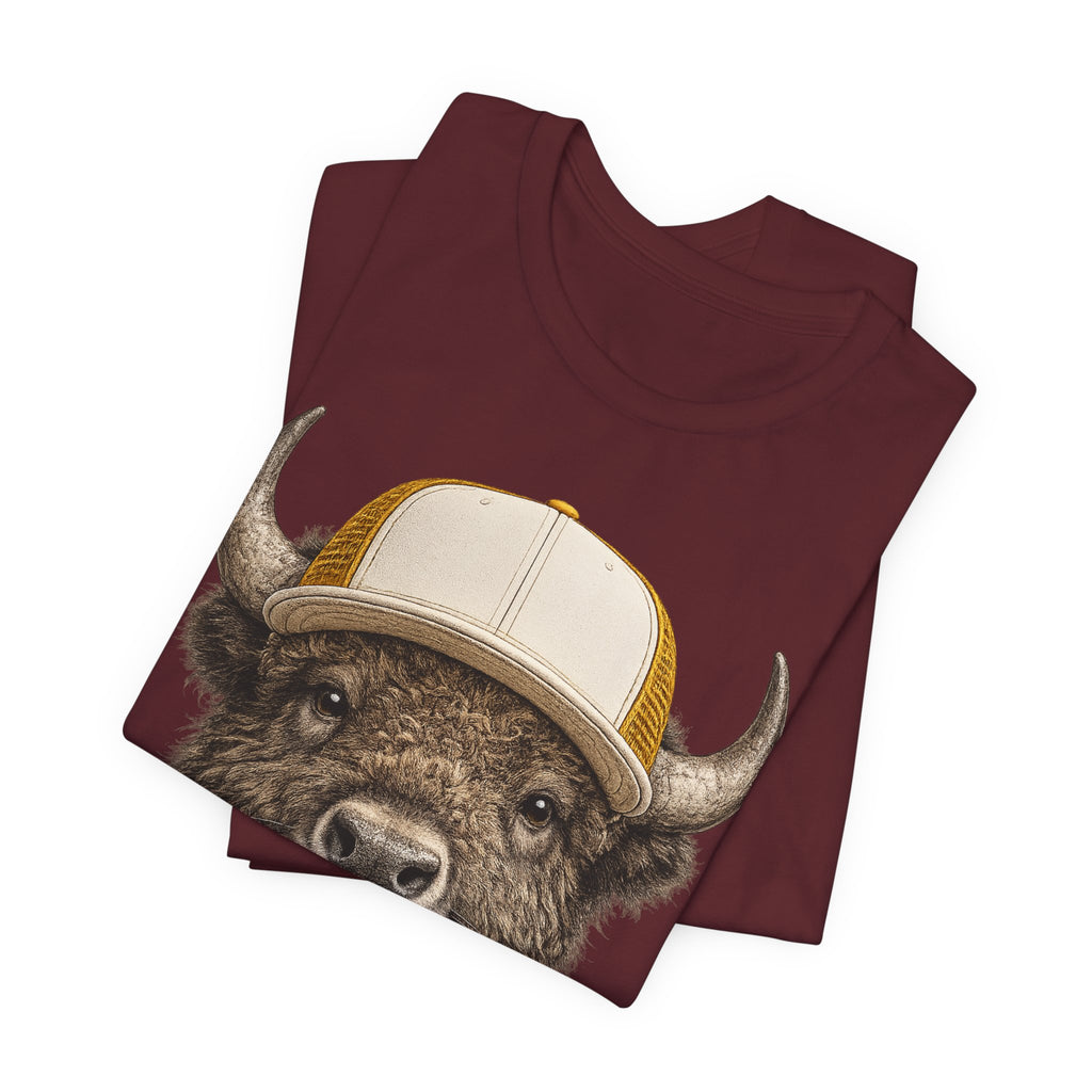 Bison in Trucker Hat
