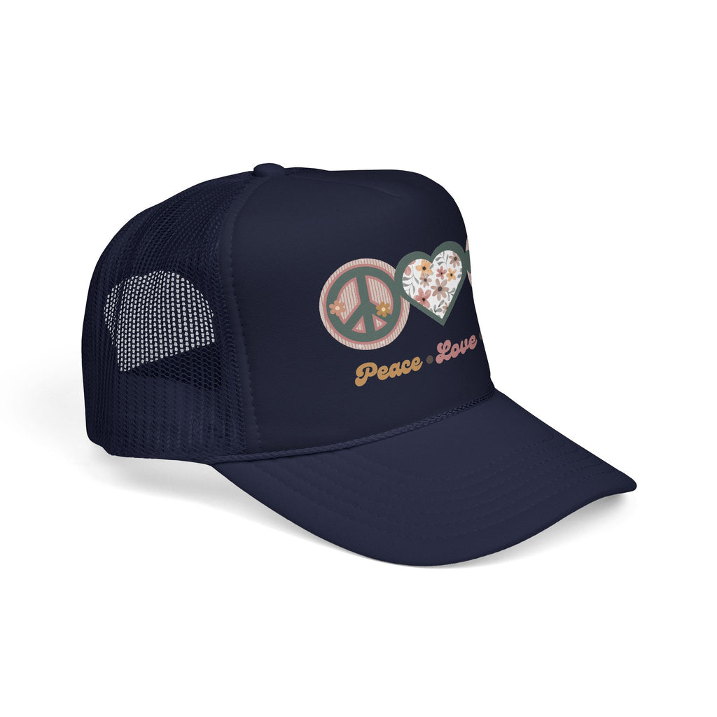 Peace Love Dogs Trucker Hat | Retro Dog Mom Hat | Boho Pet Lover Cap | Dog Lover Gift | Piper & Friends