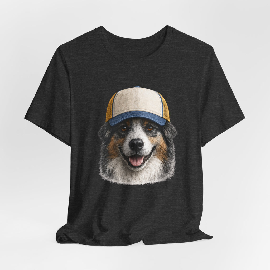 Aussie in a trucker hat