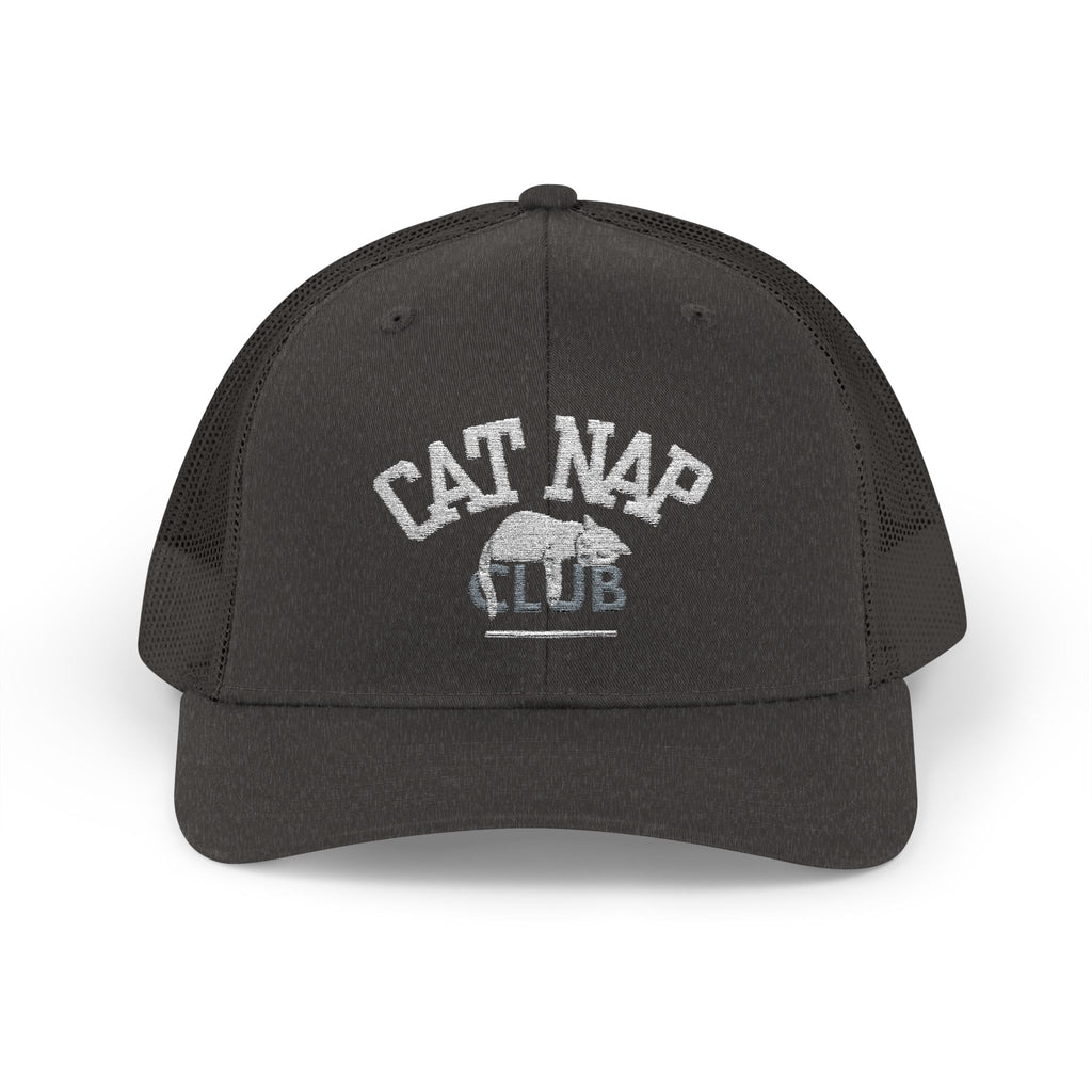 Cat Nap Club Trucker Cap — Snapback Cat Lover Hat