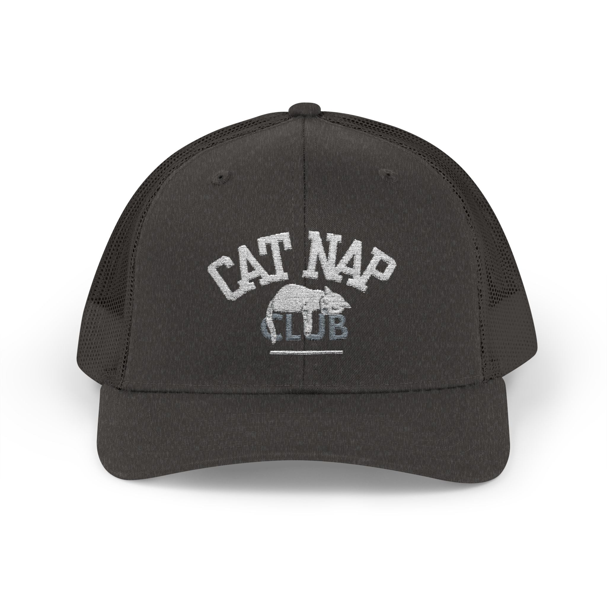 Cat Nap Club Trucker Cap — Snapback Cat Lover Hat
