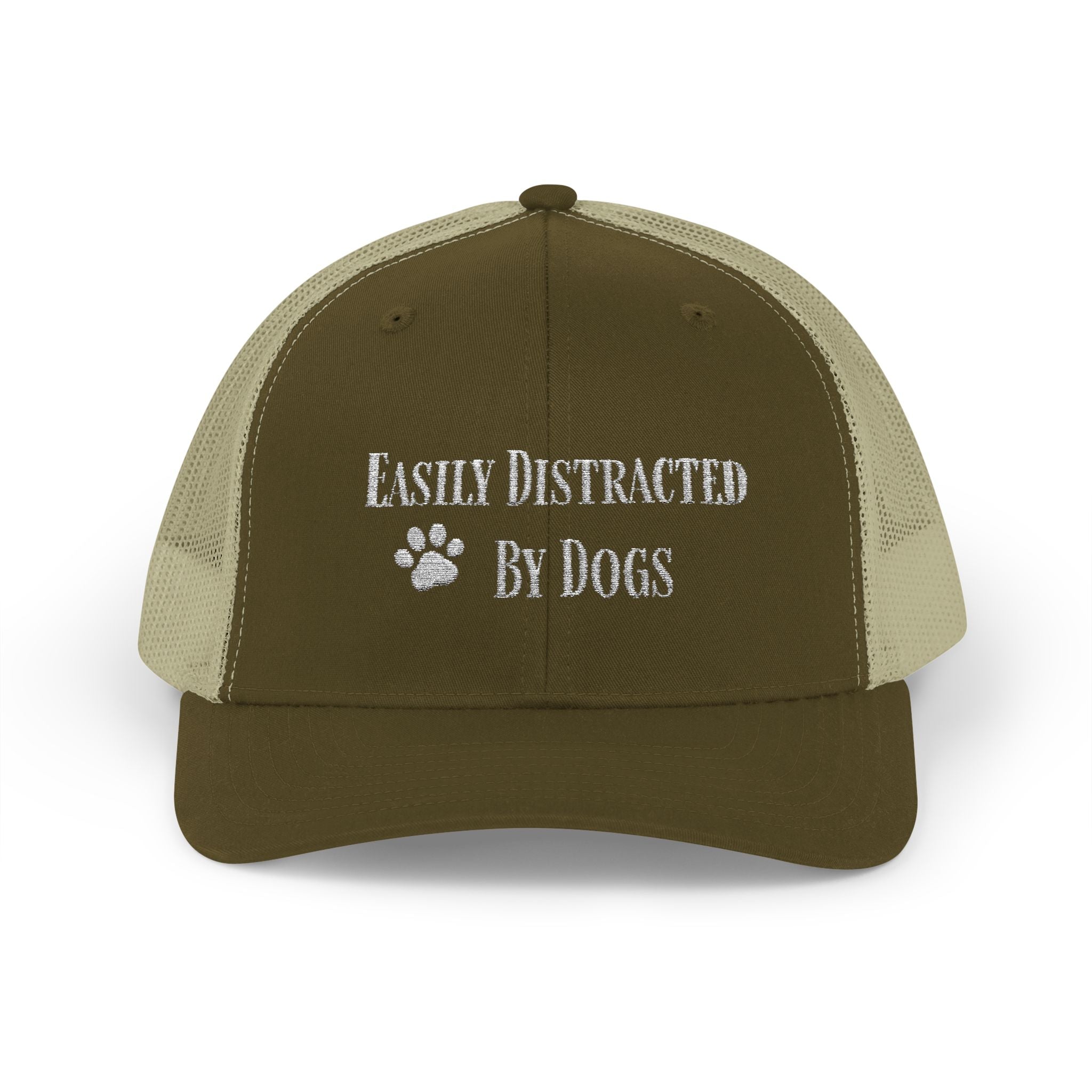 Trucker Cap — "Easily Distracted By Dogs"  Snapback