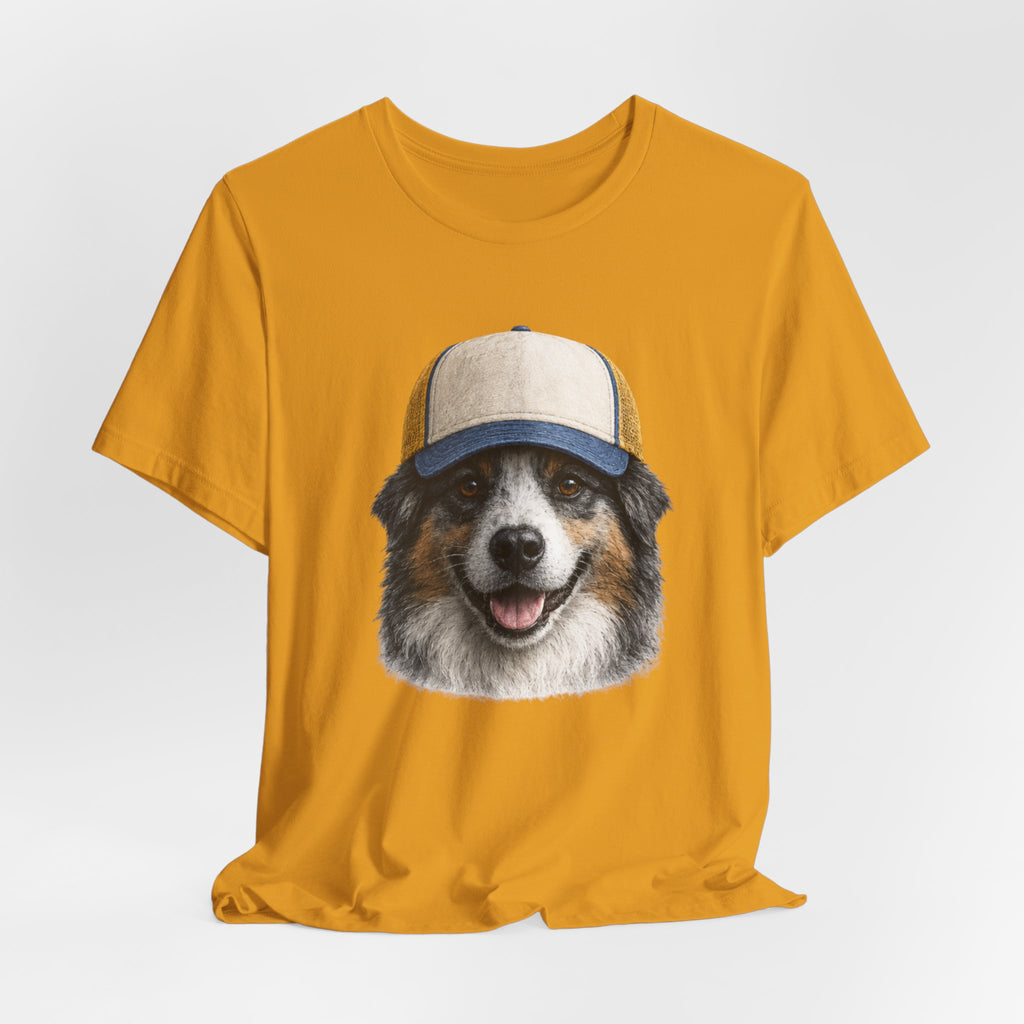 Aussie in a trucker hat