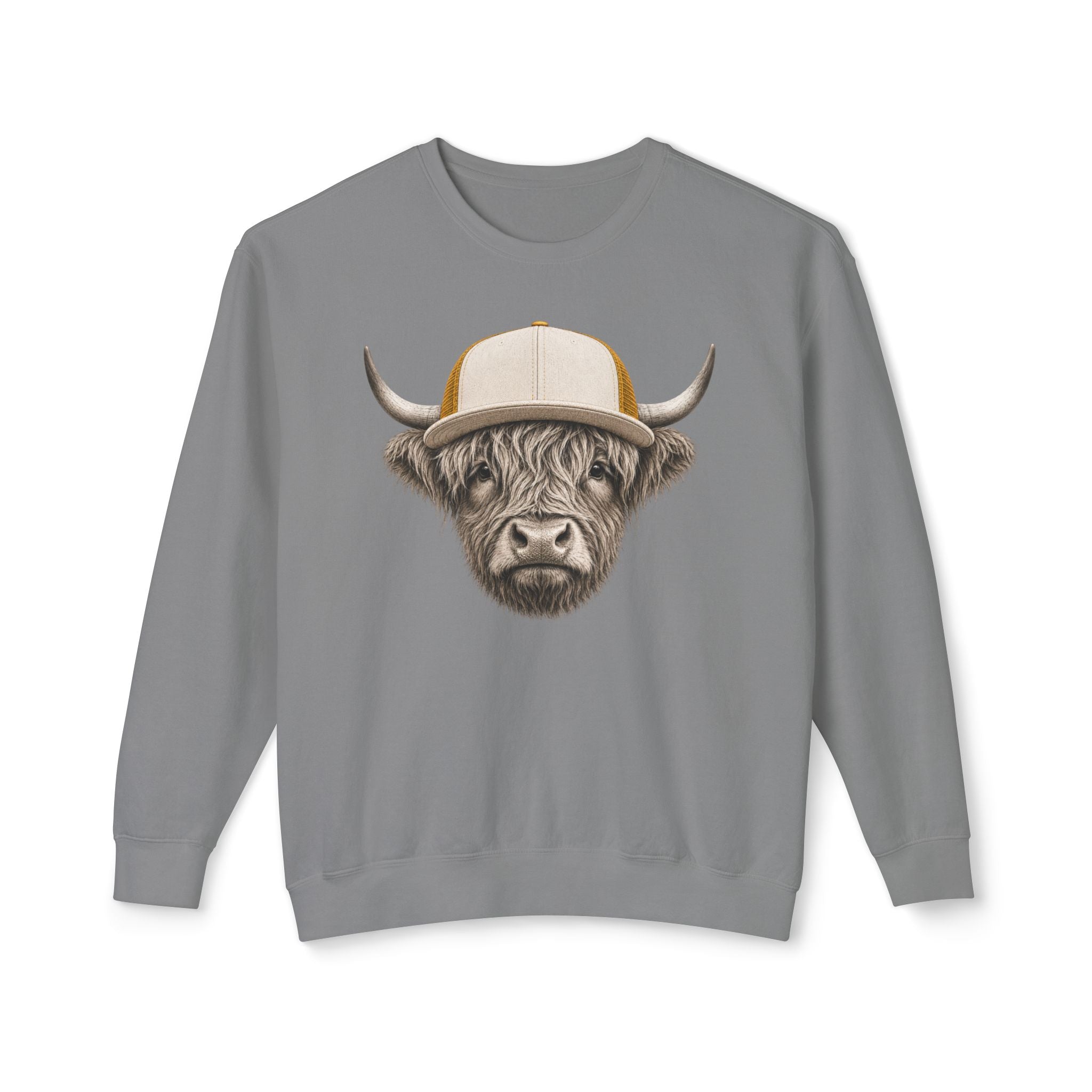 Trucker Hat Highland Cow Sweatshirt