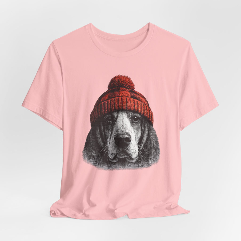 Basset in a Beanie