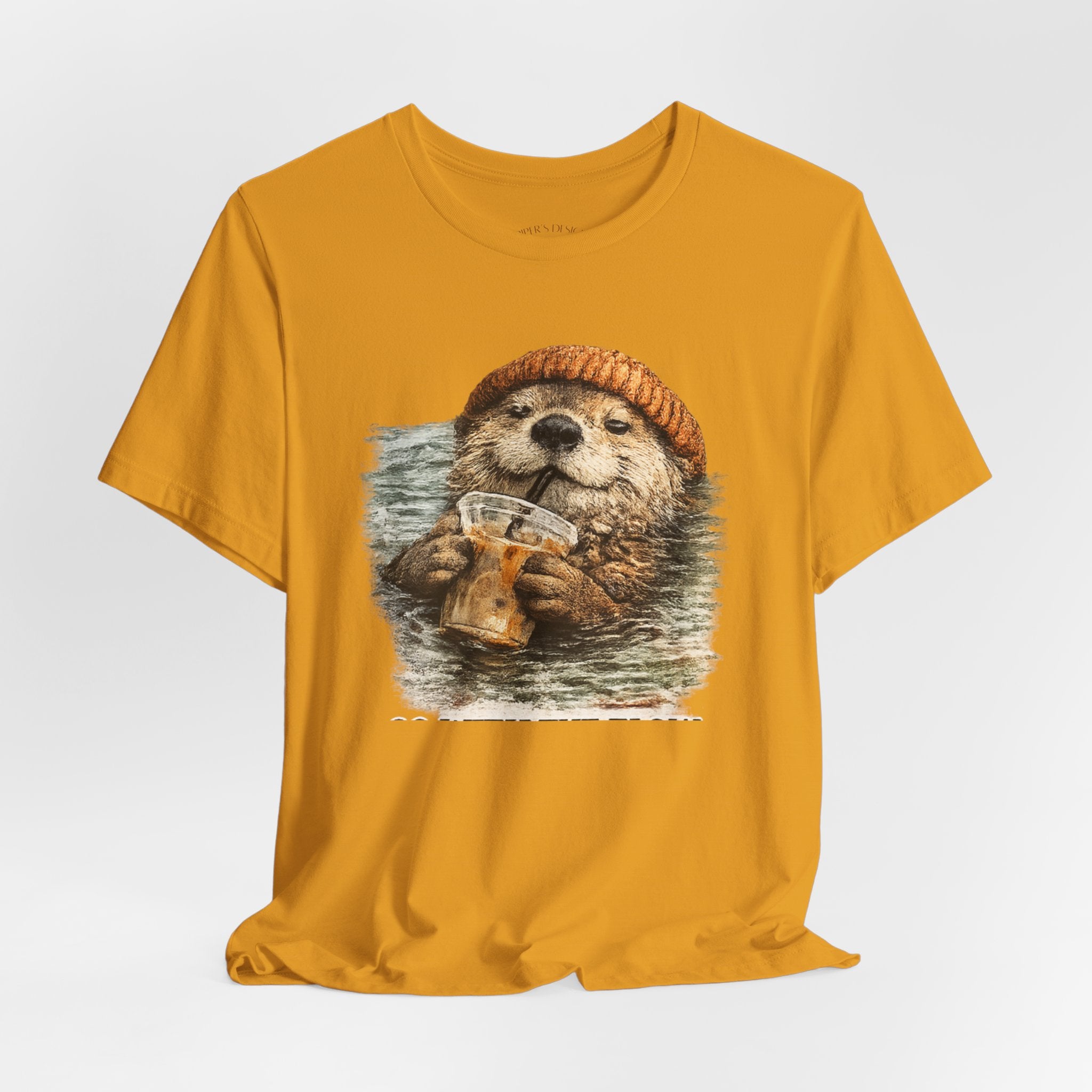 Beanie Beaver with Coffee