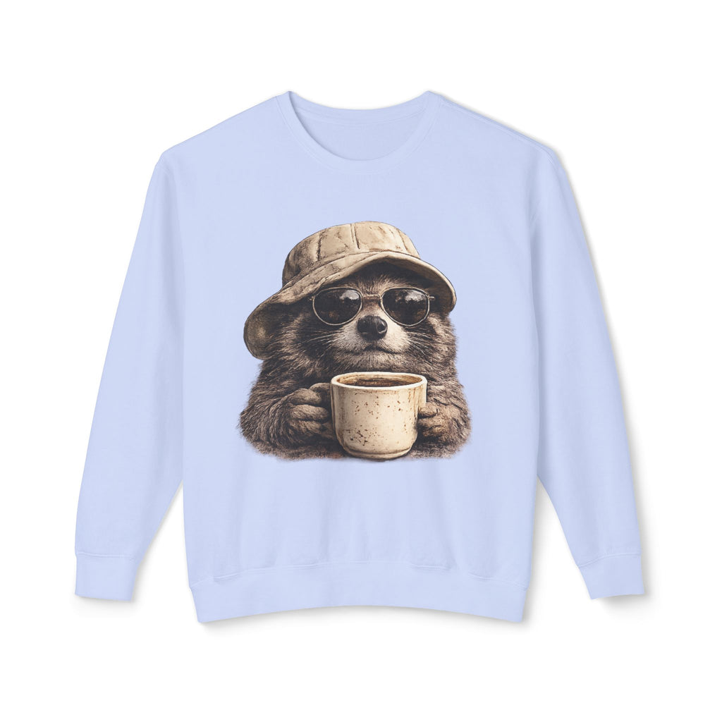 Raccoon with Coffee Sweatshirt