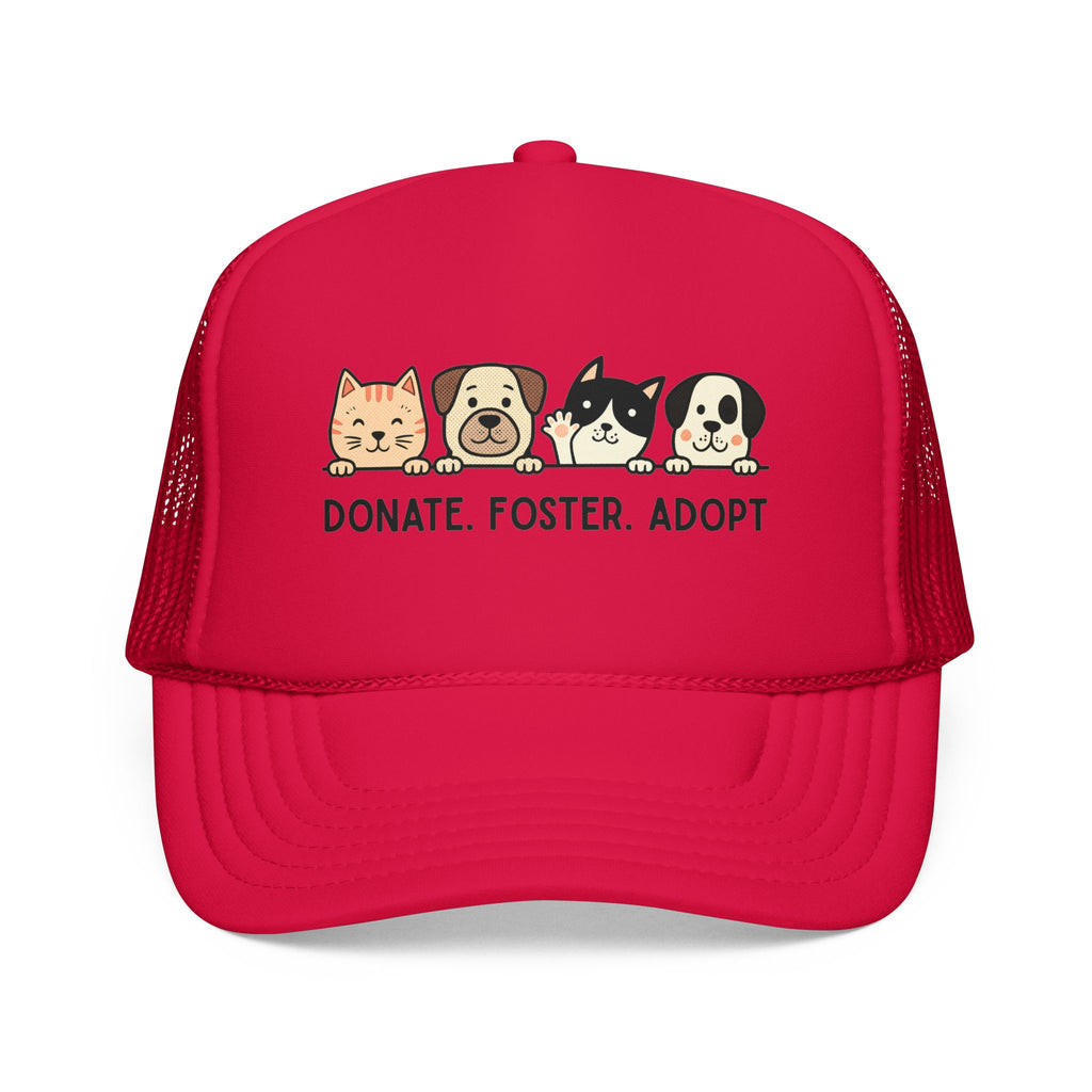 Donate Foster Adopt Trucker Hat — Rescue Pet Mesh Cap