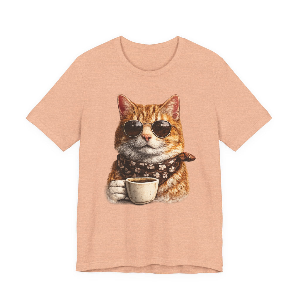 Cool Cat with Coffee