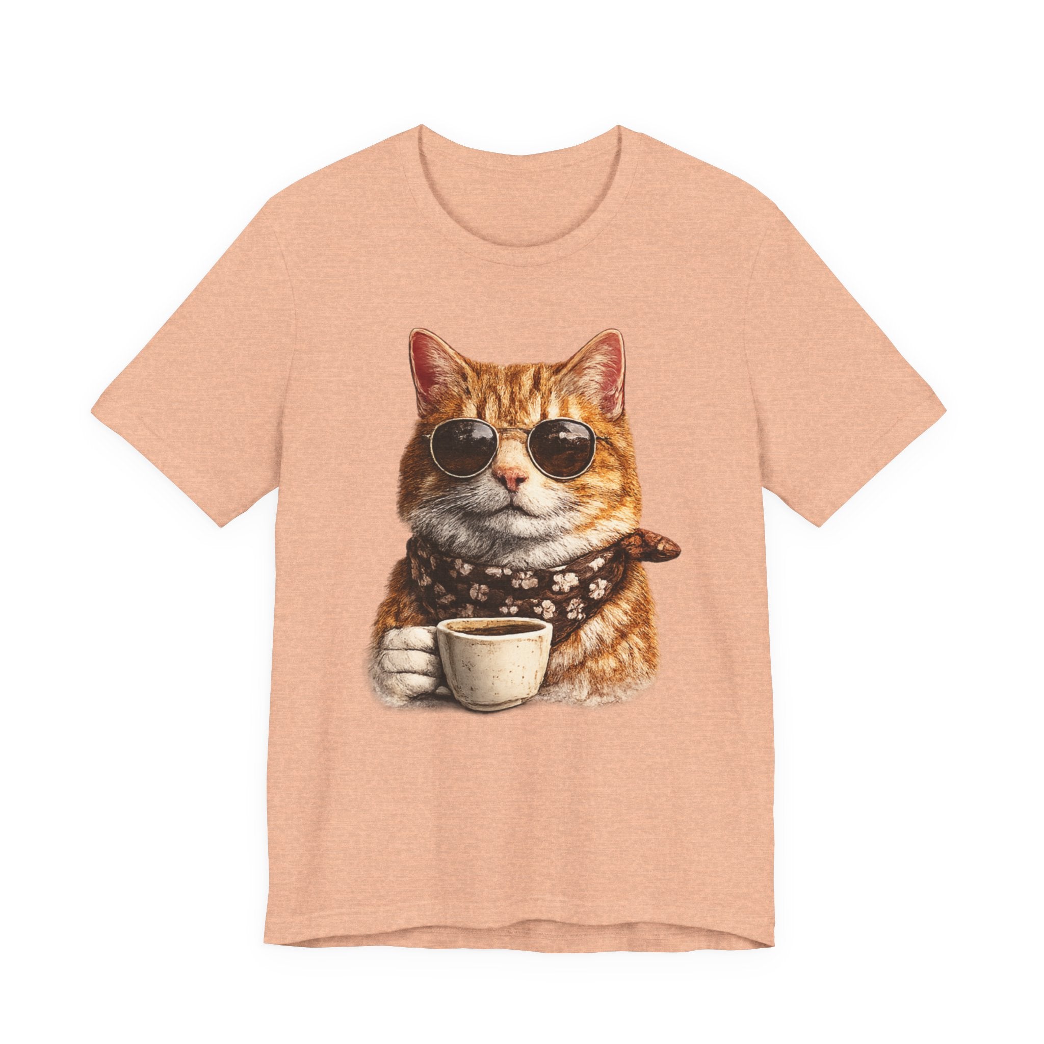 Cool Cat with Coffee