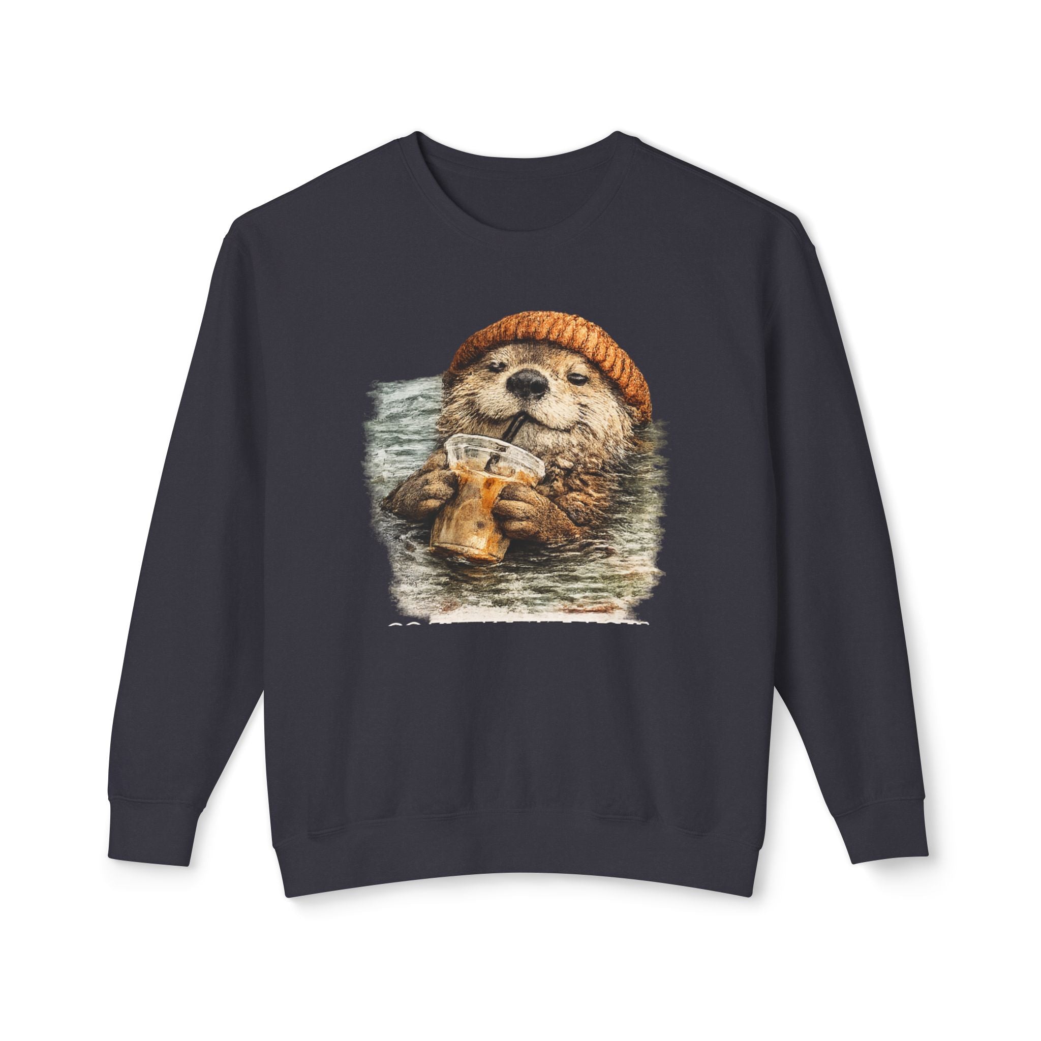 Beanie Beaver with Coffee Sweatshirt