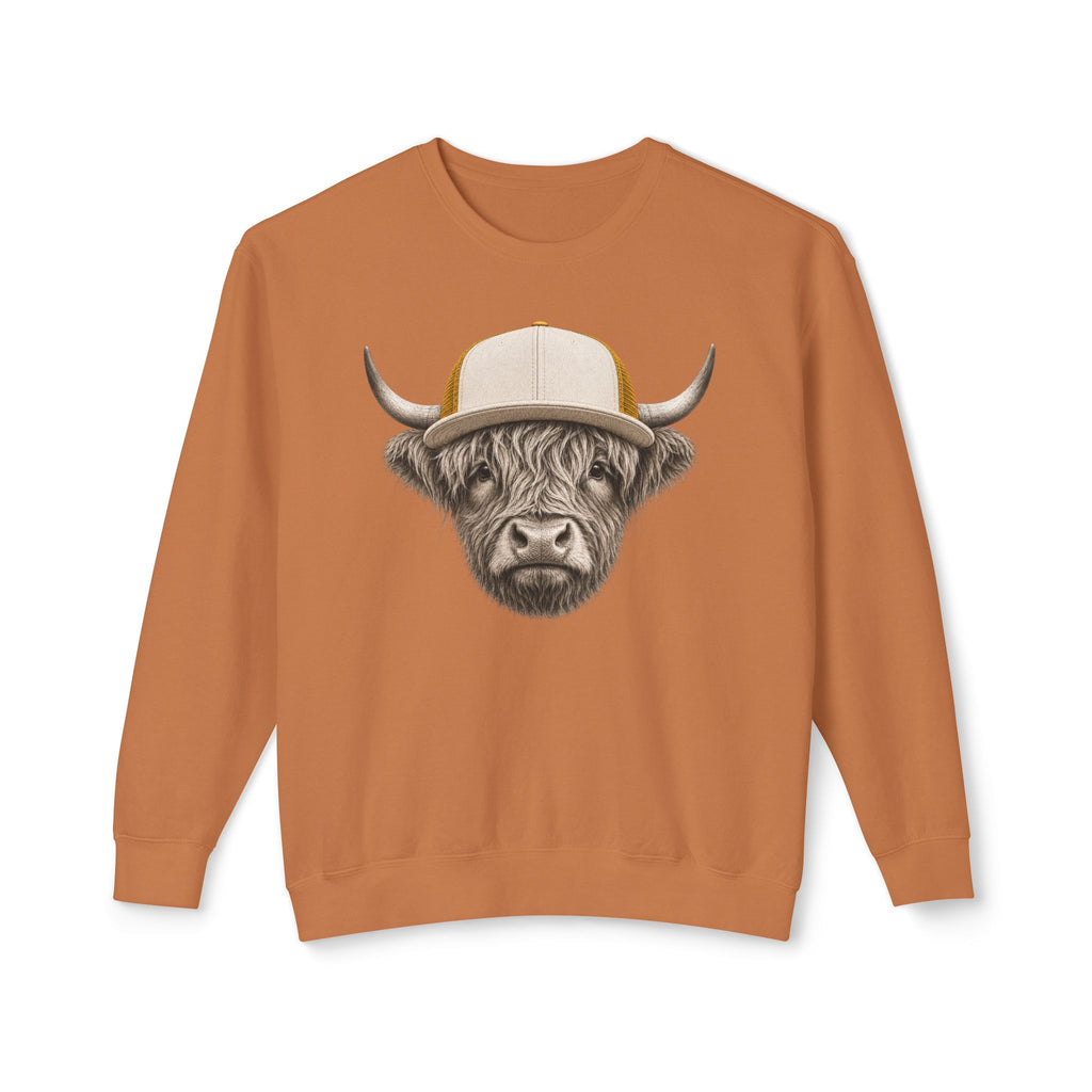 Trucker Hat Highland Cow Sweatshirt