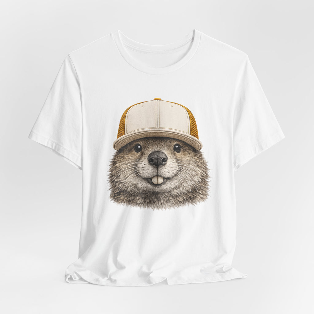 Beaver in Trucker Hat