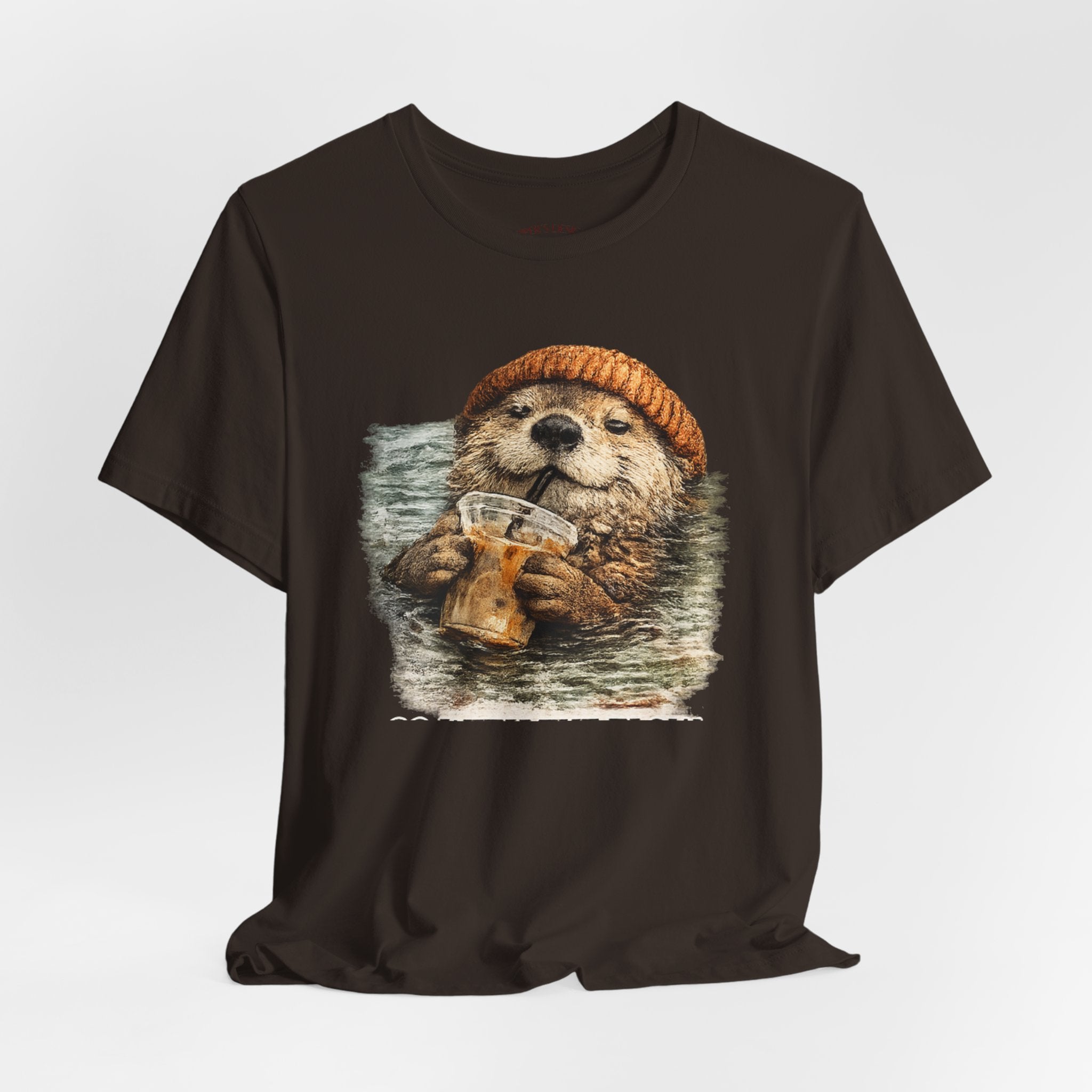 Beanie Beaver with Coffee