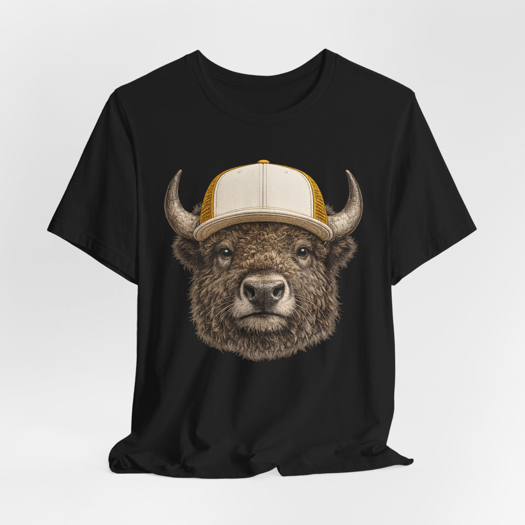 Bison in Trucker Hat