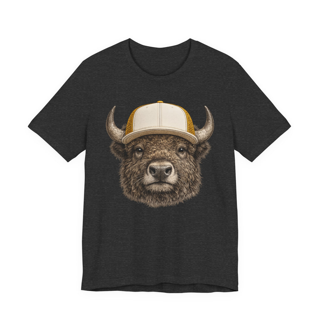 Bison in Trucker Hat