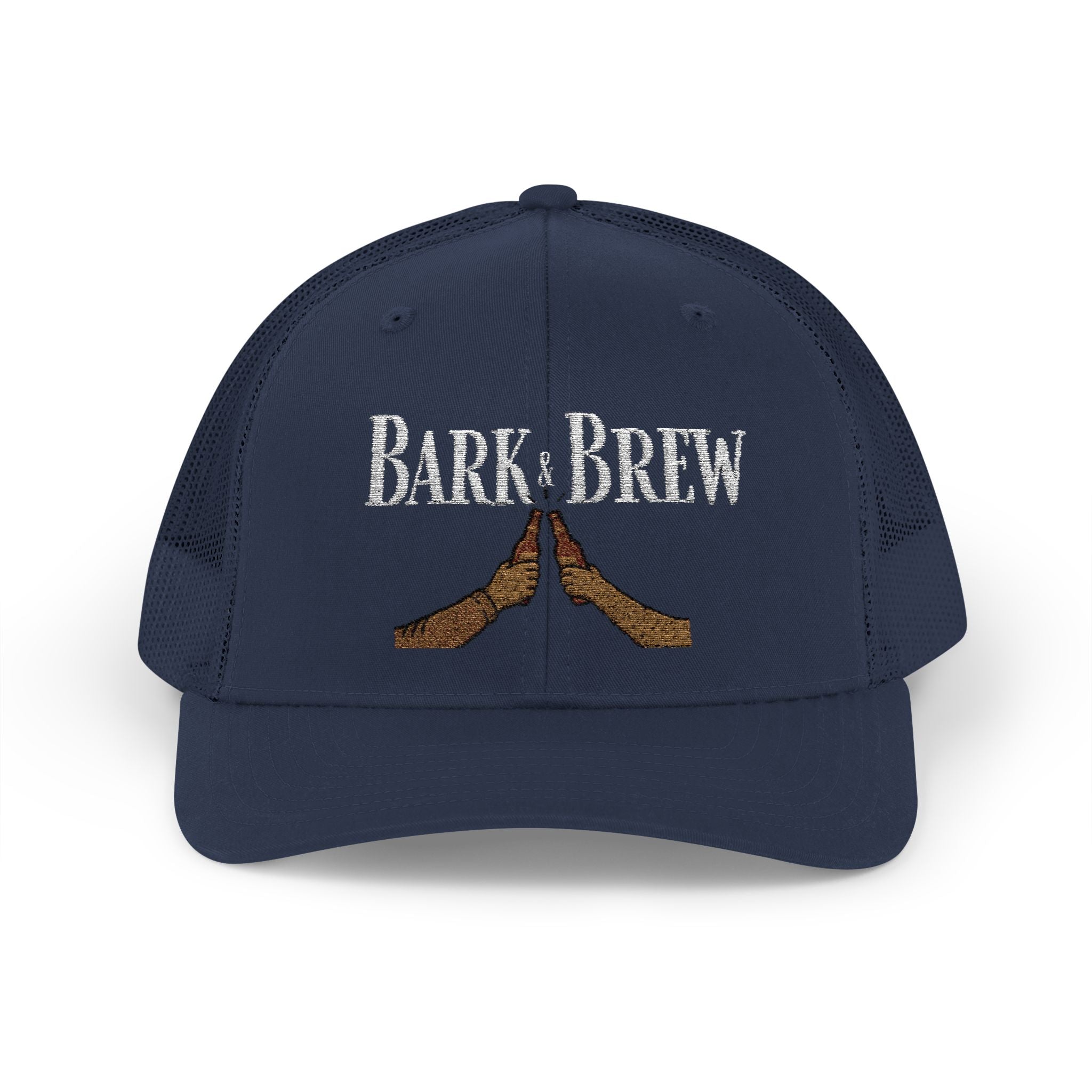 Trucker Cap — "Bark and Brew"  Snapback