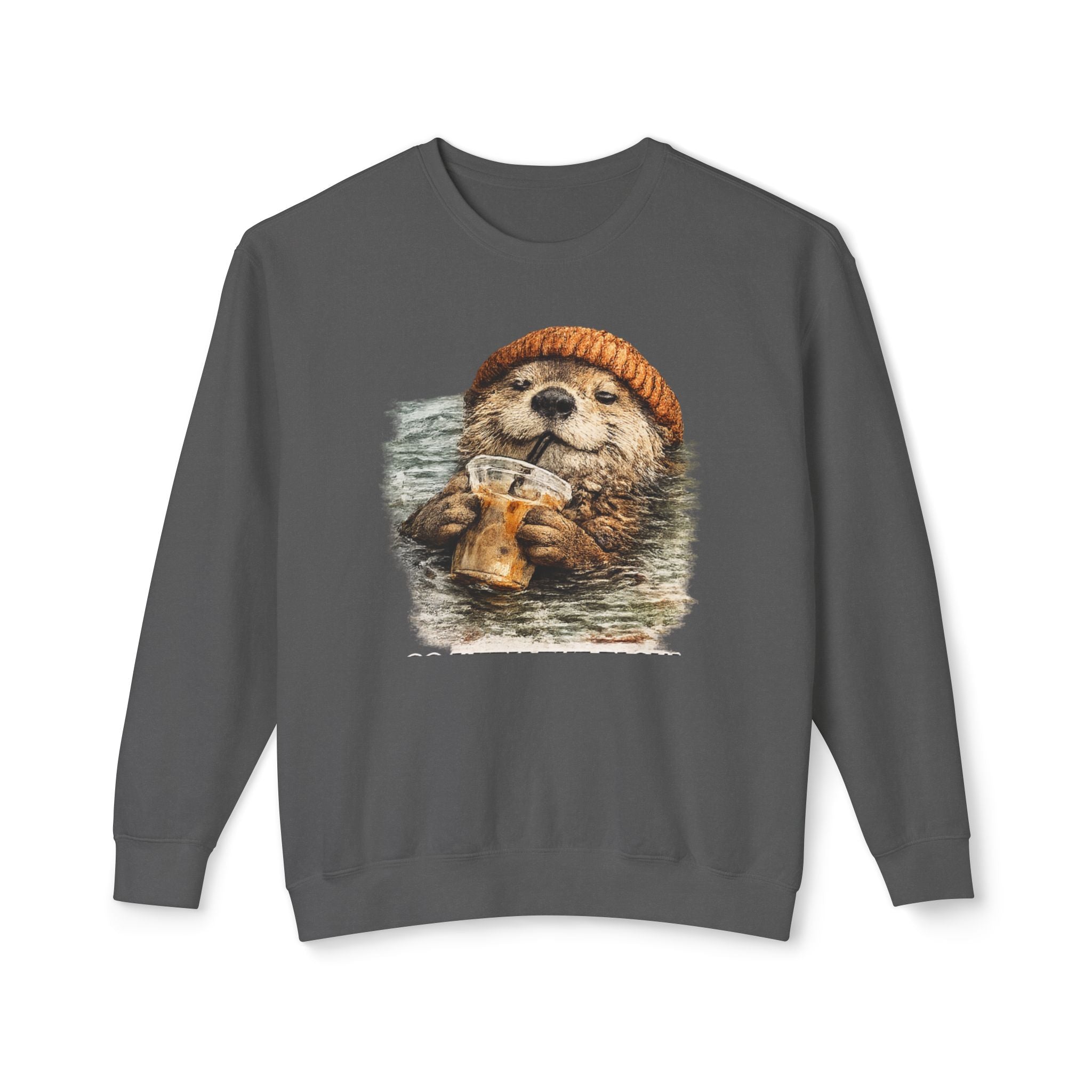 Beanie Beaver with Coffee Sweatshirt