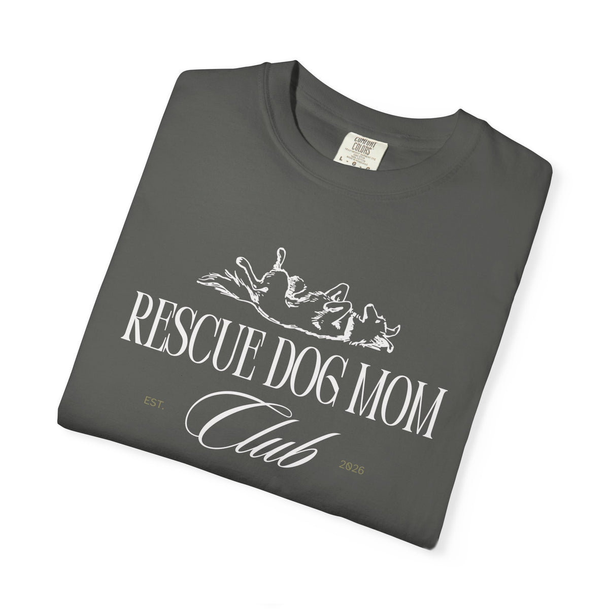 Rescue Dog Mom Club Tee | Comfort Colors® Rescue Dog Shirt | Piper and Friends