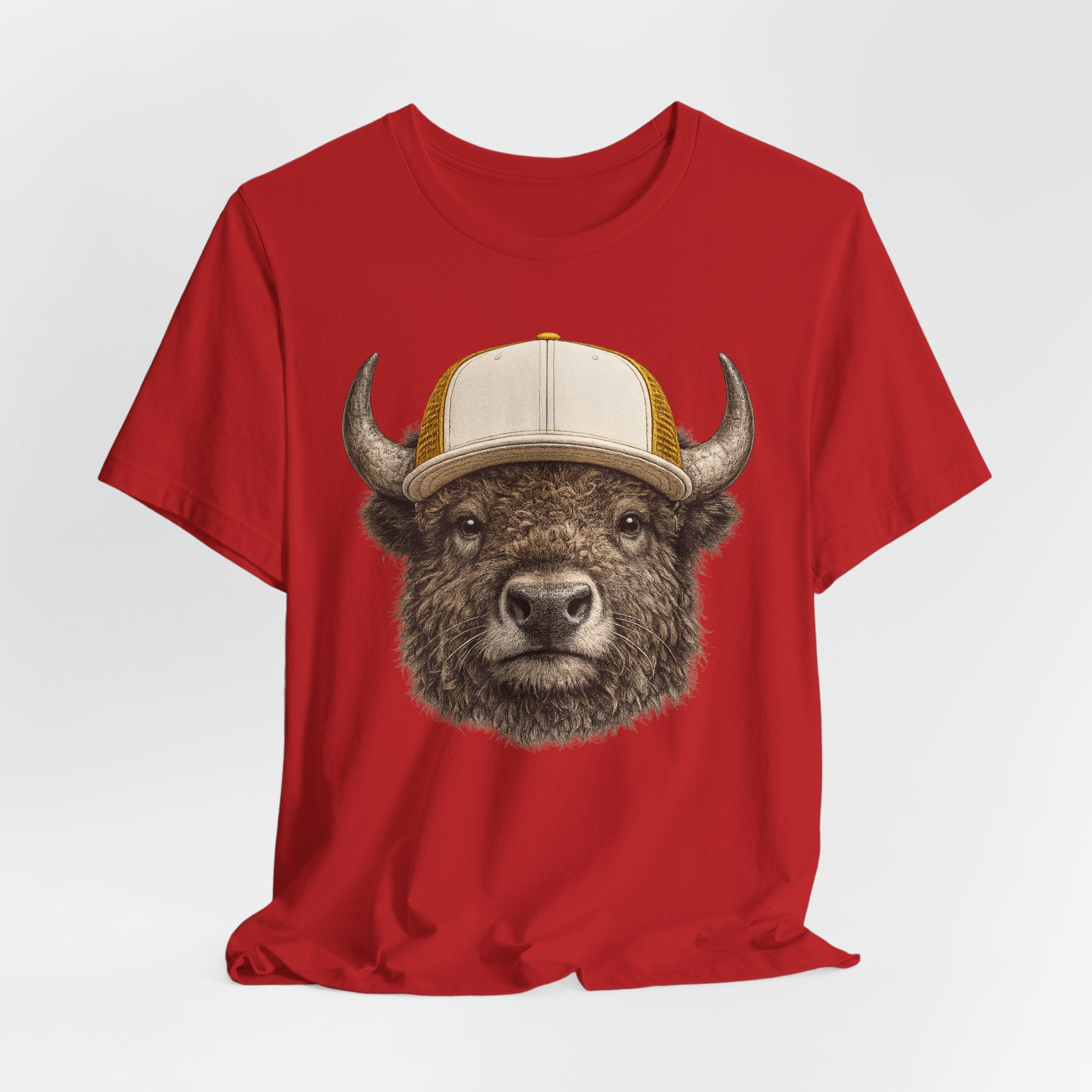 Bison in Trucker Hat